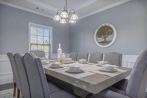 Dining room with seating for 10