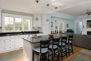 Gorgeous kitchen with plenty of seating