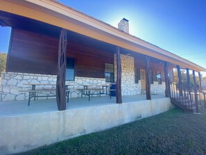 Hillside - 2 story rock lodge with stunning views.
