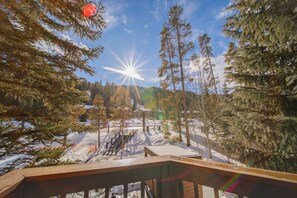 View towards Keystone ski mountain #winter