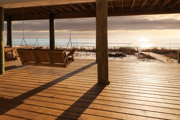 Beach View from Under House