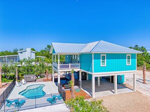 Driveway and pool