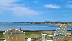 Perfect, unobstructed view of Wellfleet Harbor from the yard