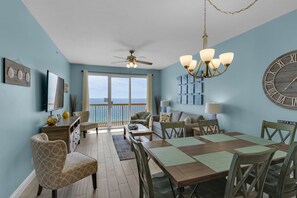 Walk in and be greeted by the charm of this unit paired with incredible views of the Gulf!