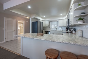 Spacious kitchens
