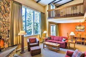 Living Room flows into Dining Room
