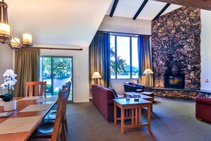 Lake views from the dining room