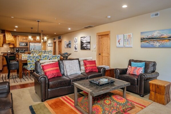 There is plenty of space to spread out and relax in this luxurious condo