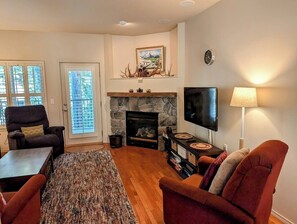 Hang out and watch a movie in the living room after a fun day on Mt Hood