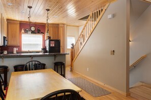 Living Room Looking into Dining Room and Kitchen