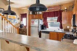 View of Kitchen from Breakfast Bar