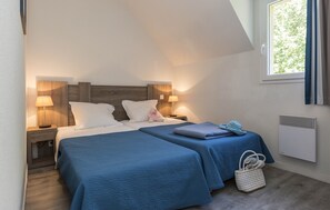 Drift to sleep in a comfortable bed after a wonderful day outside.