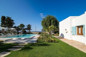Autumn, Balcony / Terrace / Patio, Building Exterior, Garden, Outdoor, Pool, Spring, Summer