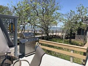 View from the deck to the water