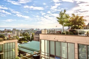 Blick von der Unterkunft