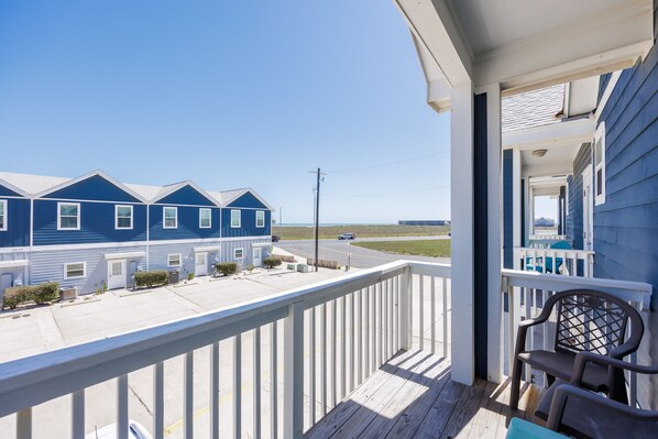 Private balcony off the upstairs second bedroom