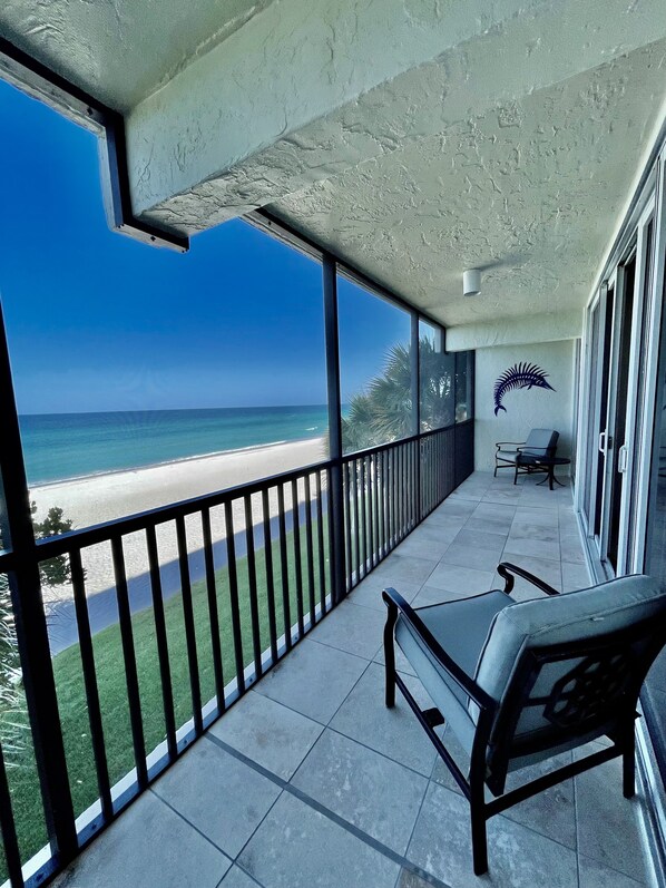 Sliders open right up to spectacular beach views