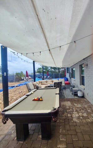Outdoor pool table!