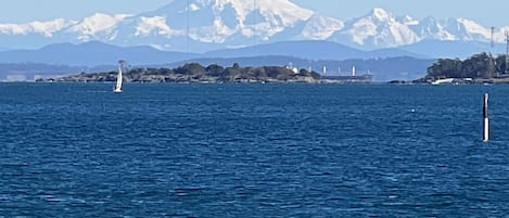 Mt Baker USA, as seen from our front window.