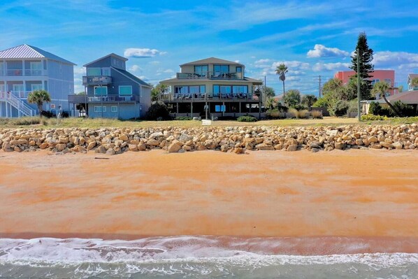 Flagler Beach Vacation Rental | 4BR | 4BA | Staircase to Access | 2,932 Sq Ft