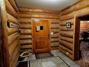 Moose Mtn Lodge - Entry Door Interior with peephole