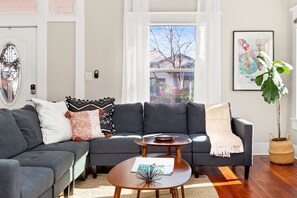 Elegance meets comfort in this living room sanctuary, where every detail whispers a tale of style and relaxation