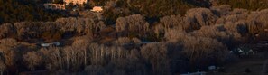The unit is situated at the base of the ski valley directly between the ski area and the town of Taos. 