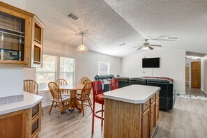 Main Living Area | Single-Story House | Pet Friendly w/ Fee