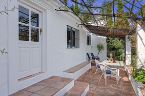 Enjoy relaxing outside at El Huerto