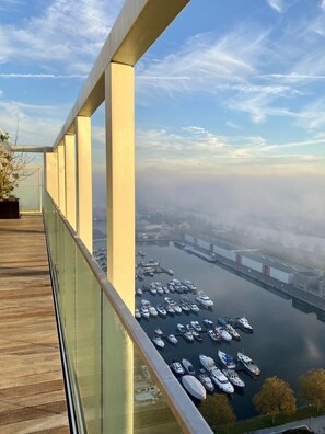 Magnificent view on the roof terrace