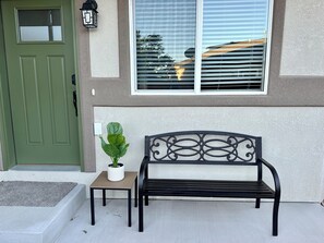 The front door. 