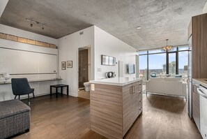 Gorgeous views, functional layout and furniture and a private patio. 
