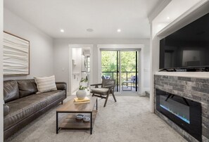 Guests will be invited to enjoy 
- Four level home 
- Four bedrooms 
- Four and a half bathrooms 
- Three separate living spaces 