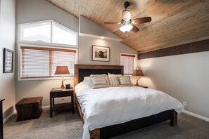 - Drift off in a cozy bed wrapped in cloud soft bedding beneath a warm wood ceiling
- Wake up refreshed as sunlight filters through classic mountain lodge windows
- Unwind in a calming retreat that blends rustic textures with soothing comfort