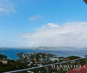 View of Cruz Bay from the Balcony