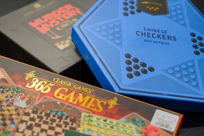 Book your stay for endless board game fun!