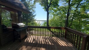 Second deck with Gas Grill and more seating 