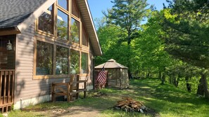 Lake facing livingroom and dining 