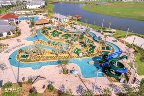 You have FREE access to the water park with two water slides, a lazy river, and more...