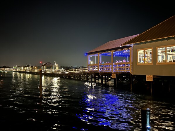 Night Ambiance from home to Anna Maria Oyster Bar + Bridge Street Pier + Cortez