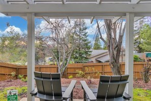 Relax and watch the sunset while grilling on the Trager