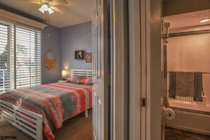 First Guest Bedroom has its own private Guest Bath next door
