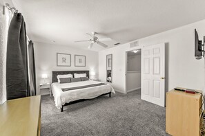 Our vacation home has two Master Bedrooms ensuite at the first floor. This master bedroom has its own TV with Cable TV