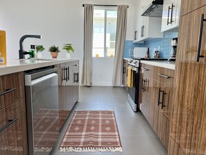 Kitchen with lux finishes