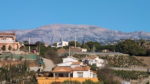 Huge terrace with panoramic views of the mountains to the north