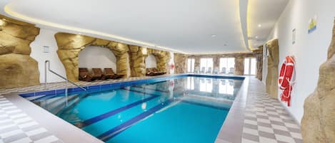Heated Indoor Full Size Private Pool with surround sound system