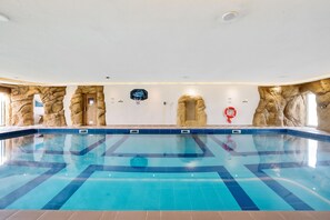 Heated Indoor Full Size Private Pool with surround sound system