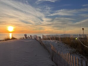 Utsikt mot havet/stranden