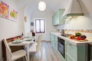Kitchen and dining area
