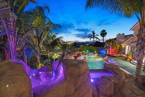 An epic backyard with private waterslide! Who’s taking the first plunge?